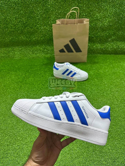 Superstar XLG (W/Blue Stripes) (100% Originals)(Authentic)