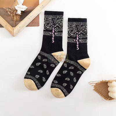 Travis Scott (Bandana) (Black) (Long) Socks