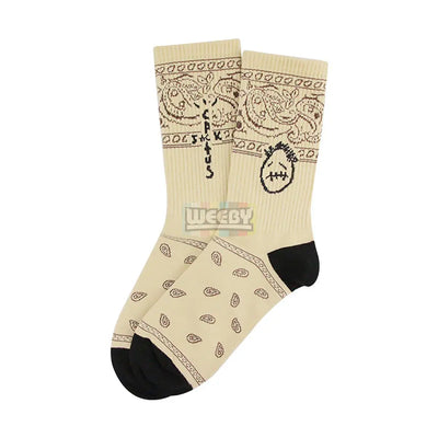 Travis Scott (Bandana) (Cream) (Long) Socks