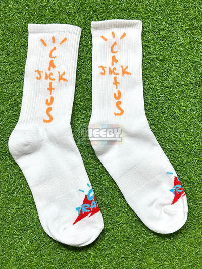 Travis Scott (Cactus Jack) (White) (Long) Socks