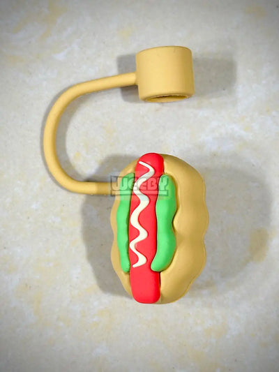 Tumbler Straw Cap (Hot Dog)