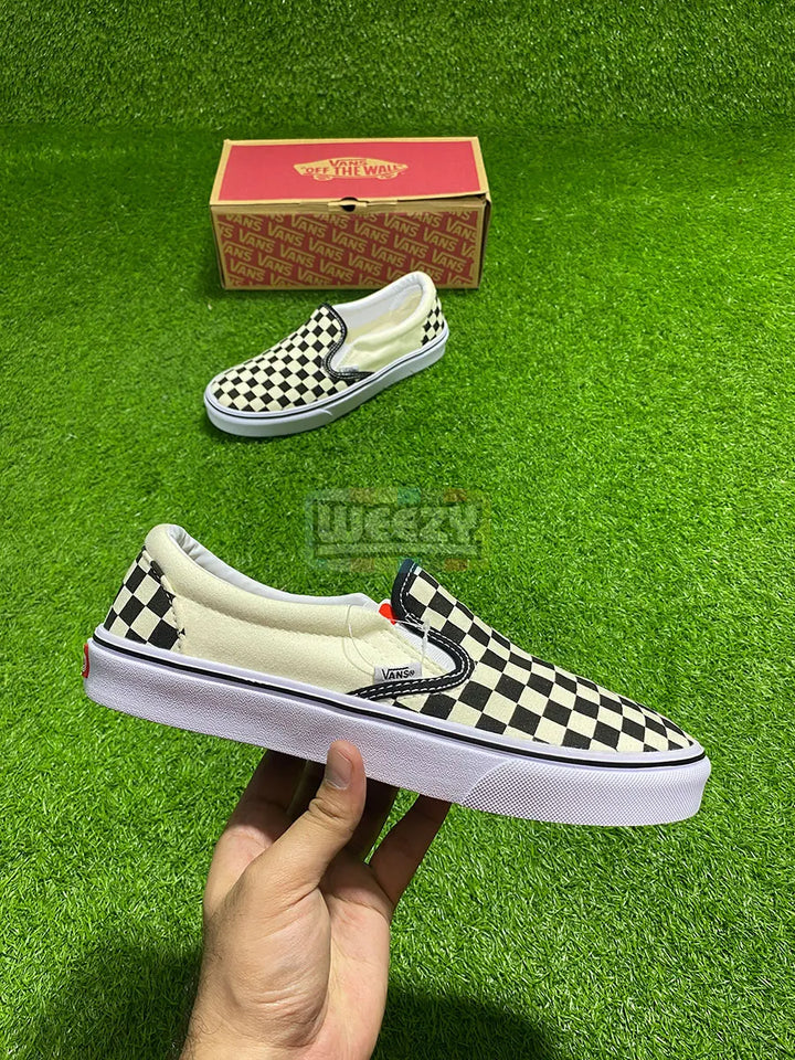 Vans Slip on (Checkered) (B/W) (Premium Quality) buy online Pakistan - Weeby Shoes