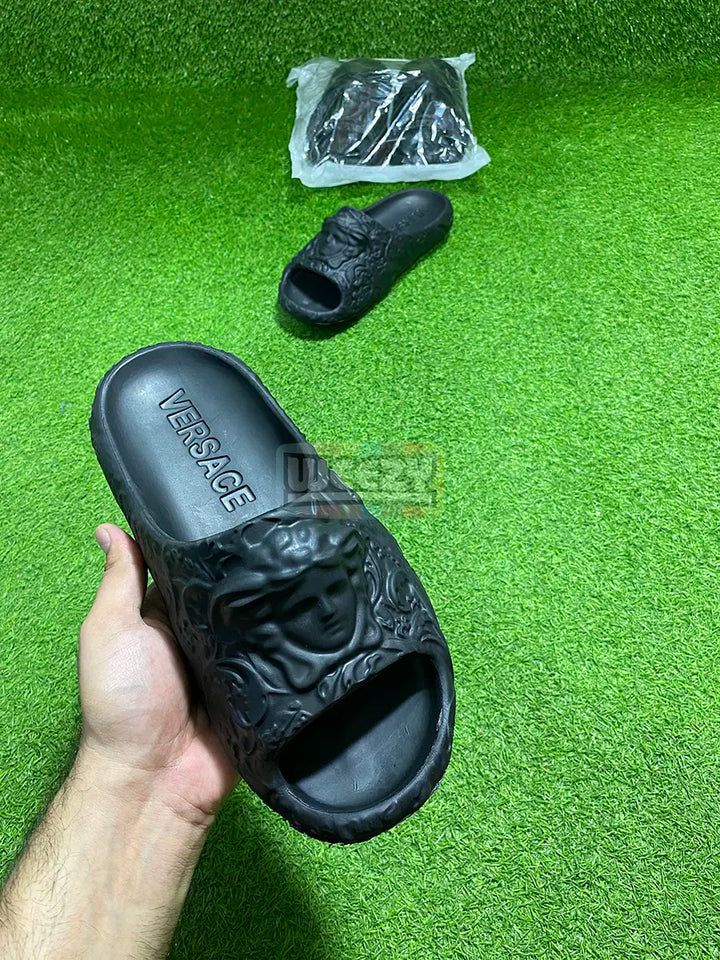 Versace Wavy Slide (T Blk) (Premium Batch) buy online Pakistan - Weeby Shoes