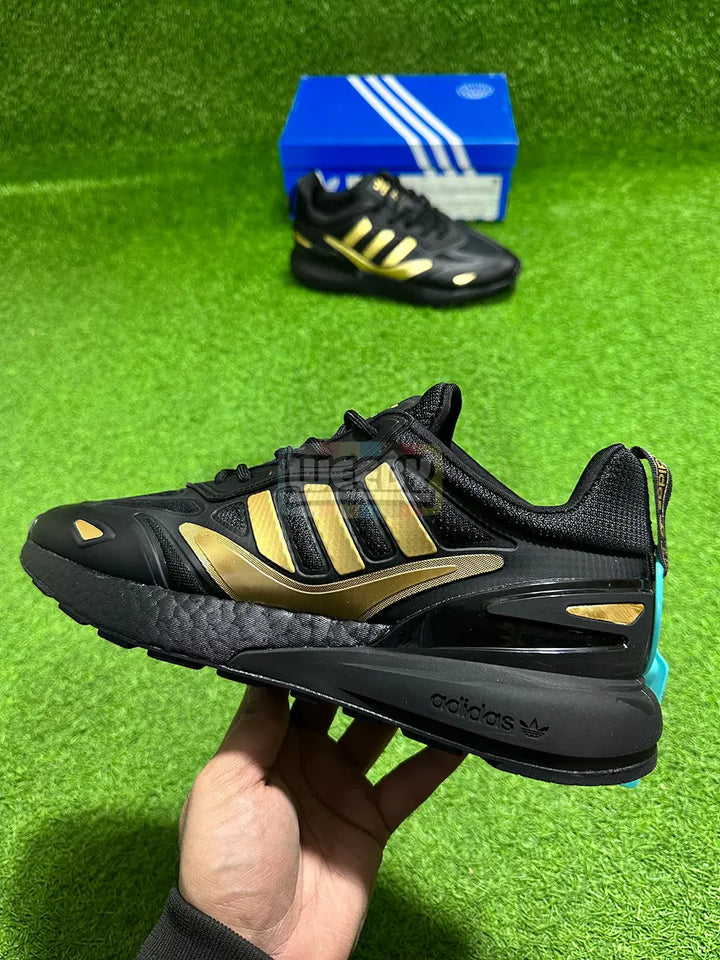 ZX 2.0 (Blk/Gold) (Real Boost) (Original Quality 1:1) buy online Pakistan - Weeby Shoes